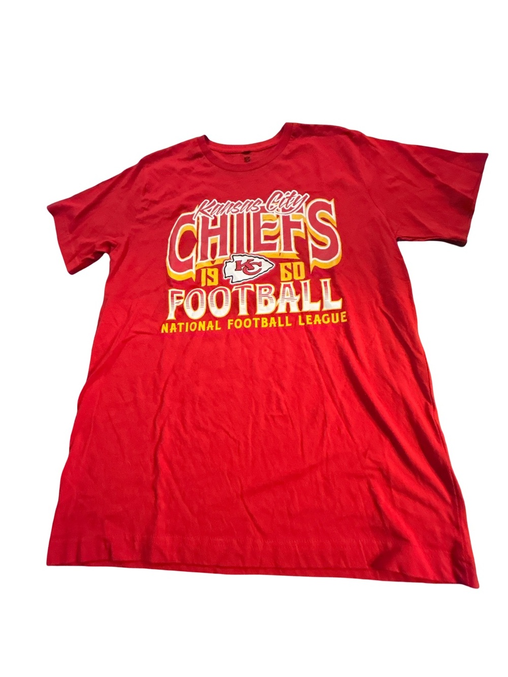 NFL Team Apparel Kansas City Chiefs Red Graphic T-Shirt XL (16/18) Youth